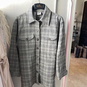 Vintage DKNY flannel shirt jacket